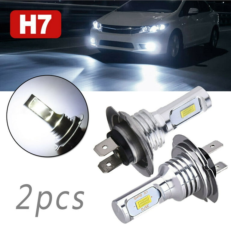 2* h7 Led Canbus Headlight H7 Led Lo Beam Bulbs 6000K White IP 68  Waterproof CSP 3570 LED Chips Car Lamps Bulbs 80W 10000LM