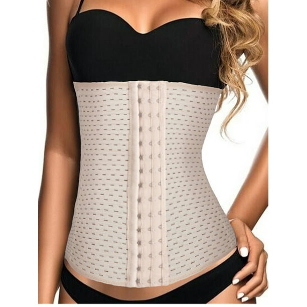 Strapless Corset Shapewear for Women Tummy Control Waist Cincher Plus Size  Slimmer Body Shaper Lace Waist Trainer, Black, Small : : Clothing,  Shoes & Accessories