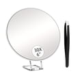 thumbnail image 2 of Naierhg 10/20/30X Magnifying Mirror with Tweezers Portable Travel Wall Hanging Handheld Desktop Men Women Magnified Makeup Vanity Mirror, 2 of 8