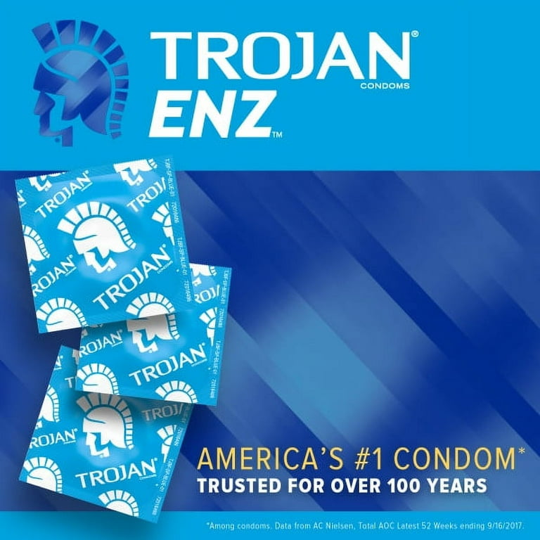 2 Pack - Trojan ENZ Lubricated Condoms, 12 Each