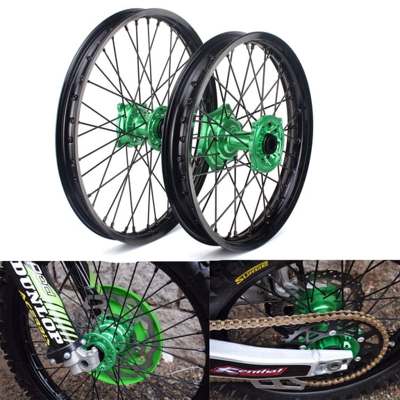 21" 19" MX Complete Wheels Set For Kawasaki KX250F KX450F 2006-2018 2007 2008 KX 125 250 06-2013