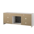 thumbnail image 2 of Ameriwood Home Hendrix 65" TV Stand with Electric Fireplace Insert and 6 Shelves, Black Oak, 2 of 9
