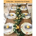 thumbnail image 4 of 15 Inch Round Placemats Set of 4, Spring Easter Non Slip Heat Insulation PP Table Mats, Bunny Carrots Eggs Floral Botanical Colorful Washable Place Mats for Kitchen Dining Party Table Decor, 4 of 7