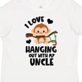 thumbnail image 4 of Inktastic Monkey I Love Hanging out with My Uncle Boys or Girls Toddler T-Shirt, 4 of 5