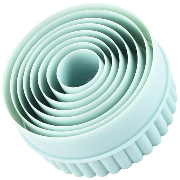 MLINS 8 Pcs Crinkle Cutter Cutters Biscuit Mold -piece Set 9.8x9.8cm