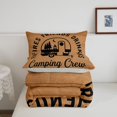 thumbnail image 5 of Manfei Rustic Rv Twin Comforter Sets,Vintage Letter Pattern Bedding Set,Brown,Light Gray Reversible,2 Pieces,1 Comforter and 1 Pillowcase, 5 of 7