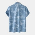 thumbnail image 4 of Summer Hawaiian Shirts for Men Vintage,Men's Short Sleeve Button Down Vintage Bowling Shirts,Hawaiian Casual Printed Beach Shirt Summer Regular Fit Top,Mens Floral Beach Shirts Wrinkle Free, 4 of 9