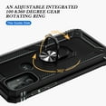 thumbnail image 3 of Aggxpf Compatible with Motorola Moto G Play 2023/Moto G Pure/Moto G Power 2022, Dropproof Phone Case with Ring Car Mount Kickstand (Black), 3 of 5