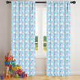 thumbnail image 5 of Blackout Kids Curtains,Light Blue Cartoon Unicorn Cloud Pattern Childrens Insulated Curtains Set Of 2,Bedroom Essentials,Toddler Room Decor 42"x84", 5 of 5