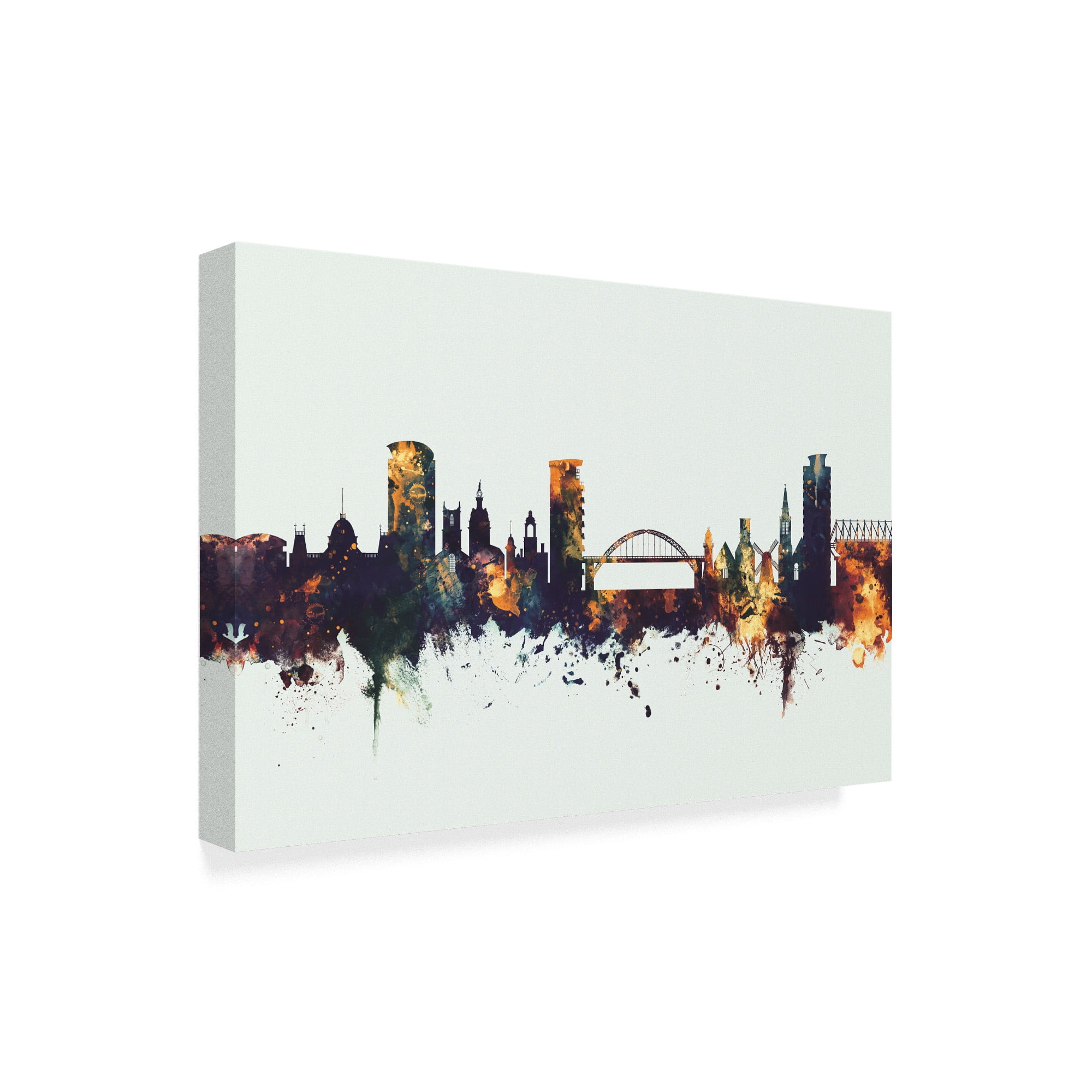 Trademark Fine Art 'Sunderland England Skyline IV' Canvas Art by Michael Tompsett