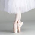 thumbnail image 5 of SPRING PARK Professional Ballet Practice Pointe Flat Shoes for Girls and Women with Ribbons, 5 of 7