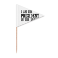 thumbnail image 1 of I Am The Presidengt In The Dream Toothpick Triangle Cupcake Toppers Flag, 1 of 3