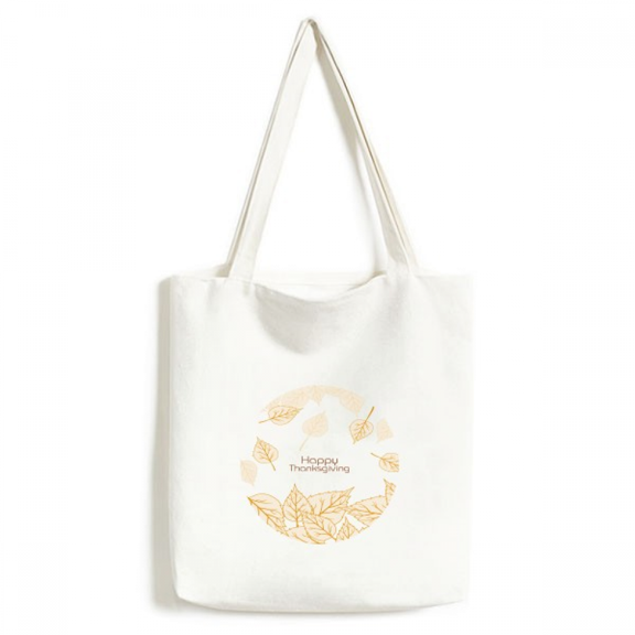 Thanksgiving Day Pattern Tote Canvas Bag Shopping Satchel Casual Handbag