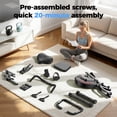 thumbnail image 4 of UPGO 5 IN 1 Folding Exercise Bike with 6.6 LBS Flywheel & 16 Levels of Resistance, 330LB Weight Capacity Indoor Workout Cycling Bike for Home Gym, 4 of 12