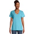 thumbnail image 1 of Hanes Tee-Shirt Col en V ComfortWash pour Femmes, m, Eau Douce, 1 of 1