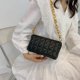 thumbnail image 4 of Bolso de hombro a cuadros a la moda, bolsos para axilas de cadena gruesa para mujer, bolsos de diseñador de marca y bolsos de mano para mujer, bandolera negra de 24*14cm JAMW Sencillez, 4 of 5