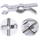 thumbnail image 1 of Soporte de cabezal de ducha de barra deslizante universal de 22-25 mm para abrazadera de reemplazo de barra deslizante Rotación de 45 grados (plata) ZefeiWu 8390605381379, 1 of 1
