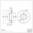 thumbnail image 3 of Front Dynamic Friction Company Disc Brake Rotor 600-76124 (1) For 2000-2006 Toyota Tundra, 2001-2007 Toyota Sequoia, 3 of 4
