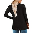 thumbnail image 4 of Zeagoo Womens Trendy Pullover Tops Long Sleeve Tunic Shirts V Neck Womens Fall Tunic Tops for Women 2025 Casual Blouse Sweatershirts, 4 of 8