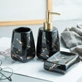 thumbnail image 3 of Juego de accesorios de baño Macarena de Cerámica 3 piezas Negro, 3 of 7