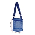 thumbnail image 2 of Uxcell Mesh Beach Bag Sea Shells Mesh Tote Sand Boxes Collecting Nets Bags, Blue, 2 of 5