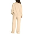 thumbnail image 3 of Women's Casual Sports Sweatshirt & Sweatpants Set - Elastic Waist Polyester - S-XXL, 3 of 8