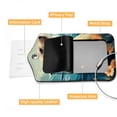 thumbnail image 4 of Sea Lion Square PU Leather Luggage Tags, 2 Pack, with Privacy Cover and Stainless Steel Ring - Suitable for Travel, Backpack, Handbag - Bag Tags, Handbag Tags, 4 of 7