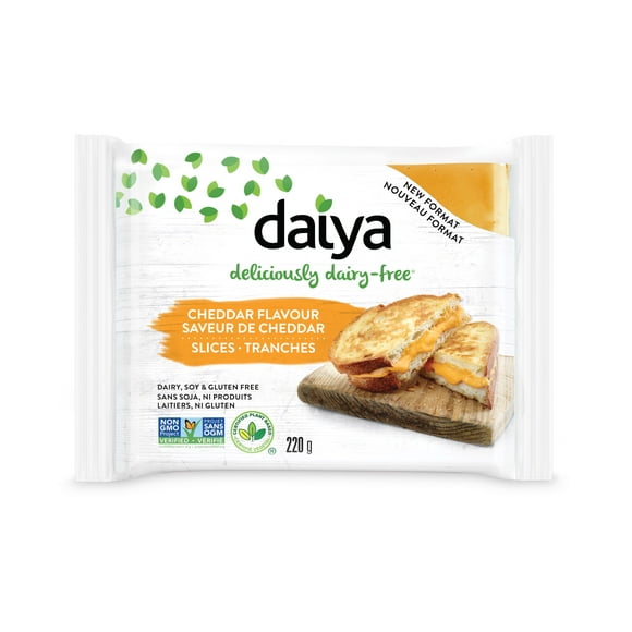 Daiya Tranches Saveur de Cheddar de Fromage Sans Produits Laitiers 220g