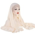 thumbnail image 3 of Women Glitter Sequin Hijab Muslim Head Wrap Scarf Long Turban Headband Hair Cap Shawl, 3 of 3