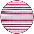 thumbnail image 4 of SAFAVIEH Montauk Kenyon Southwestern Cotton Area Rug, Pink/Ivory, 8' x 10', 4 of 9