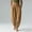 Beige women boho harem pants a1, variant on Women's Elastic Waist Harem Pants Flowy Casual Solid Boho Lounge Trousers Long Travel Beach Yoga Palazzo Pants, Blue L