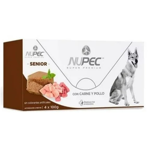 Paquete de 20 latas Nupec senior humedo 100 gr