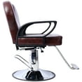 thumbnail image 4 of Olurrisa Salon Hydraulic Chair - Heavy Duty 360° Swivel Barber Chair w/ Adjustable Height, 135° Reclining Backrest & Hairdresser Cape, Commercial Grade PU Leather for Spa/Salon, 4 of 9