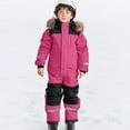 thumbnail image 2 of Boys Snowsuit 2T Snowsuit for Girls Insulated One Piece Ski Jumpsuit Winter Waterproof Hooded Snow Suit Teen Boys Warm Quilted Onesie Outwear, 2 of 6