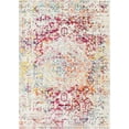 thumbnail image 1 of Unique Loom Richmond Medallion Border Rug  7' x 10' Rectangle Ivory/Fuschia, 1 of 1