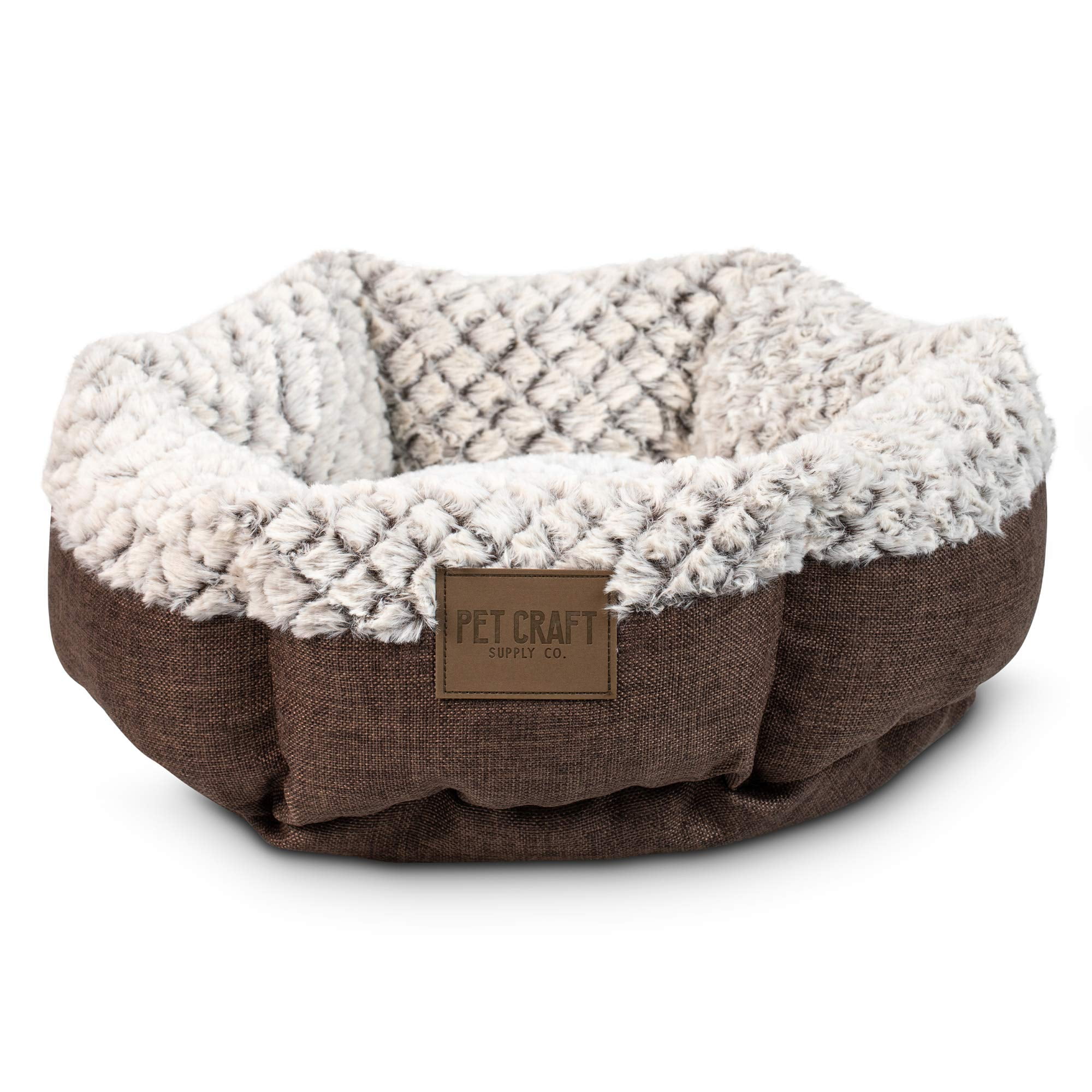 brown dog bed