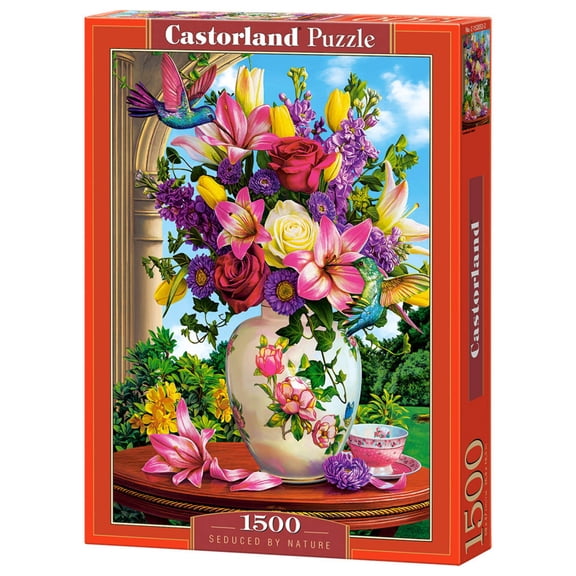 1500 Piece Jigsaw Puzzle, Seduced by Nature, Flower puzzle, Still nature, Adult Puzzle, Castorland C-152032-2