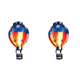 thumbnail image 1 of Linterna solar decorativa impermeable con globo aerostático para jardín, patio, 2 uds., 1 of 2
