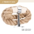 thumbnail image 2 of STOBOK Rustic Wall Mounted Towel Holder Hand Towel Rack for Bathroom Kitchen Bedroom Decor Rope Design, 2 of 7