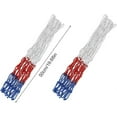 thumbnail image 3 of Easy To Install, Classic Blue/Red/White Contrast Color Matching, Heavy-Duty Basketball Hoop Net For Indoor Outdoor Sports, Set Of 2, Approximately 20, 3 of 5