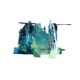 thumbnail image 3 of Frances, Jaclyn 15x15 Black Modern Framed Museum Art Print Titled - Eastern Visions 10, 3 of 5
