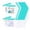 Cyan, variant on Washable Moisture Resistant Cosmetic Bags, Cute Pill Pouches For Travel Bag Separation, Elegant Slide Lock Small Containers For Jewelry Organizing And Daily Grooming Accessories, Pink 10 Pack