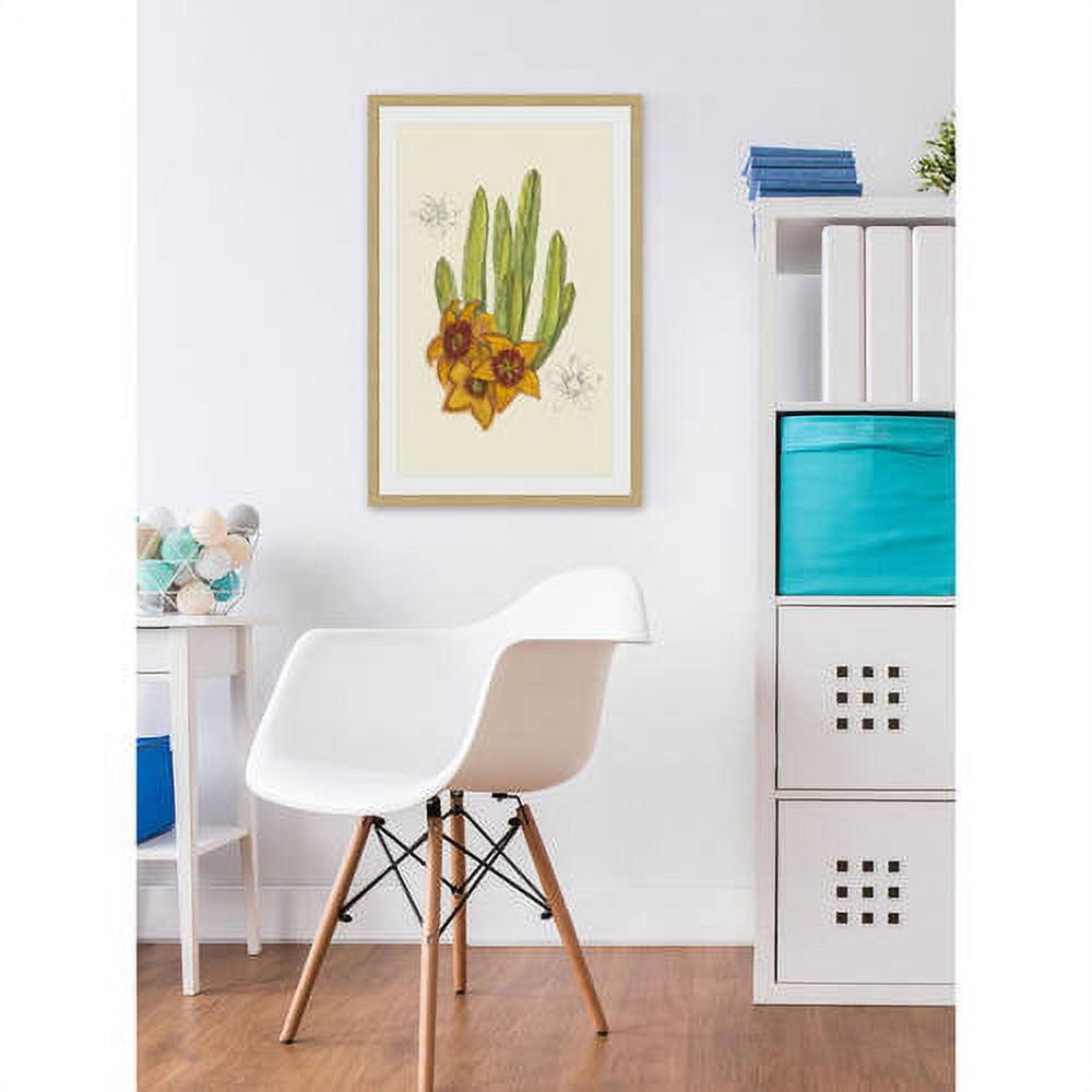 Marmont Hill "Flowering Cactus III" Framed Painting Print