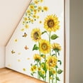 thumbnail image 6 of CxhicLuv Removable Sunflower Wall Stickers, Colorful PVC Floral Decals for Living Room & Bedroom, Easy-to-Apply Flower Wall Decals for Nursery & Kids Rooms, Spring Home Decor & Christmas Decorations, 6 of 6