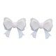 thumbnail image 2 of 2x Accesorios para auriculares con lazo, decoración para fiestas, regalo de Navidad, lindo regalo para mujeres, Año Nuevo Blanco, 2 of 9