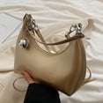 thumbnail image 3 of Womens Bag Fashion Shoulder Bag PU Leather Underarm Bag Simple Armpit Bag Aesthetic Handbags Shopping Dating Bag, 3 of 9