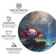 thumbnail image 4 of Pofeuu Pond Cute Axolotl Print Leather Coasters Set of 6, Round Cups Mugs Mat Pad for Home Kitchen Heat Resistant Drink Coasters,Round Shape, 4 of 7