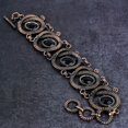 thumbnail image 4 of Natural Black Spinel Gemstone Handmade Copper Wire Wrap Bracelet 7-8", 4 of 4