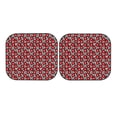 thumbnail image 7 of Daiia Red Floral 2PCS Car Windshield Sun Shade, Foldable Sun Shield for Car Front Window, Auto Sun Blocker Visor Protector Universal for Truck SUV Pickup-Medium, 7 of 7