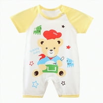 KPOPLK Baby Boy Girl Football Clothes Long Sleeve Crewneck Romper Chiefs Jumpsuit Fall One Piece Outfit(Yellow,0-6 Months)